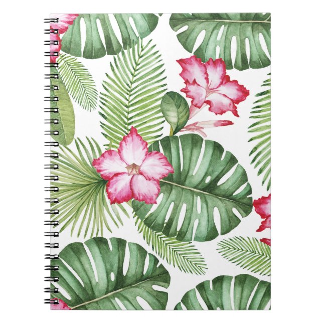 Tropical Watercolor: Seamless Pattern Notebook (Front)