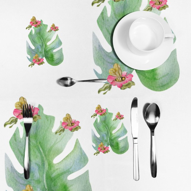 Tropical watercolor tablecloth  (Creator Uploaded)