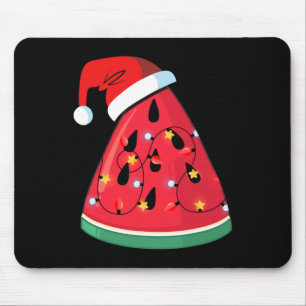 Tropical Watermelon Christmas Light Summer Christm Mouse Pad