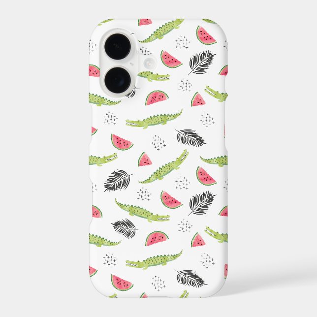 Tropical Watermelon & Crocodile Pattern (Back)