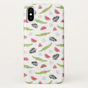 Tropical Watermelon & Crocodile Pattern Case-Mate iPhone Case