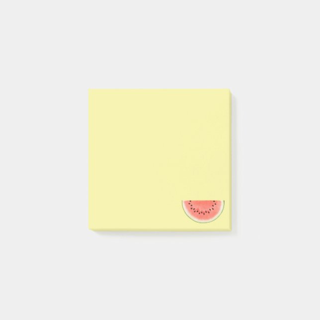 Tropical Watermelon Fruit on Yellow Post-it Notes (Front)