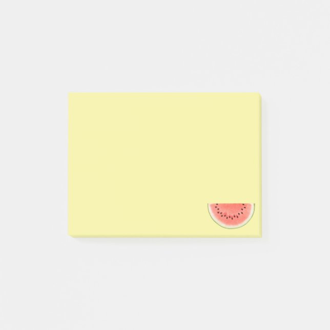Tropical Watermelon Fruit on Yellow Post-it Notes (Front)