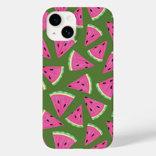 Tropical watermelon summer pattern Case-Mate iPhone case (Back)