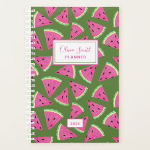 Tropical watermelon summer pattern planner