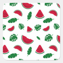 Tropical Watermelon Summer Seamless Pattern