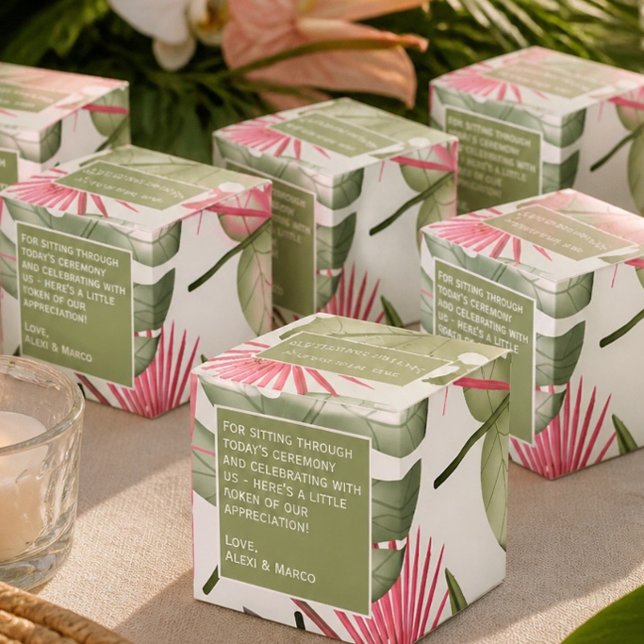 Tropical Wedding Humourous Favour Box (Creator Uploaded)