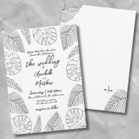 Tropical Wedding Invitation