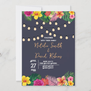 Tropical Wedding Invitation