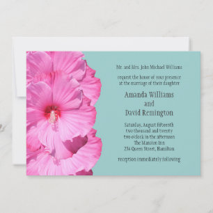 Tropical Wedding Invitation (turquoise)