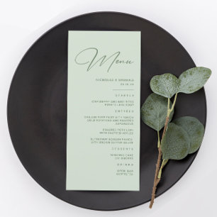Tropical Wedding Menu