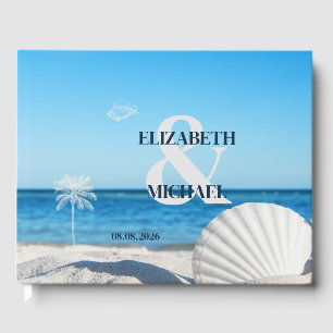 Tropical Wedding Ocean Beach Guest Book