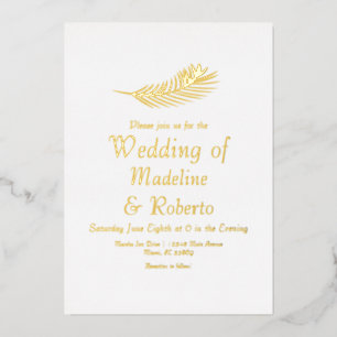Tropical Wedding Palm Leaf Traditional Wedding