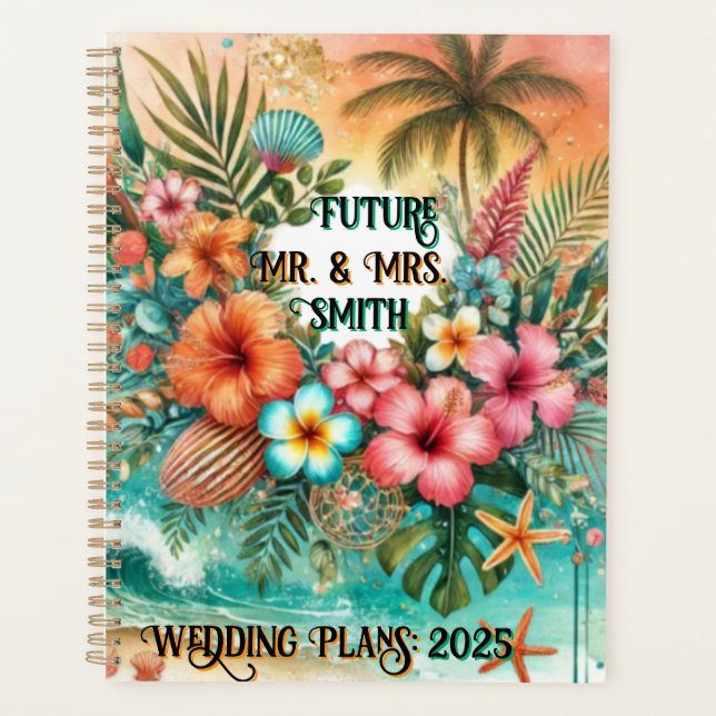 Tropical Wedding Planner for Future Mr. & Mrs.  (Front)