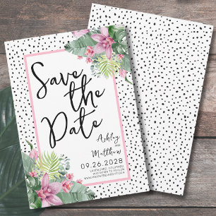 Tropical Wedding Save The Date