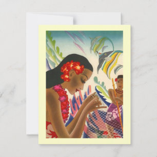 Tropical Wedding Save The Date Luau Announcements