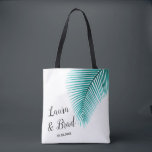 Tropical Wedding Welcome Tote Gift Bag, Palm Leaf Bag<br><div class="desc">Fill this tropical tote bag with treats to welcome guests to your wedding!</div>