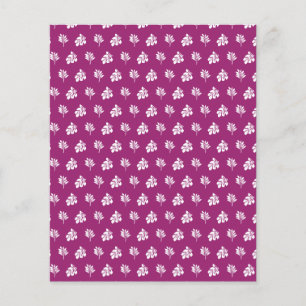 Tropical White Leaves Scrapbooking Paper