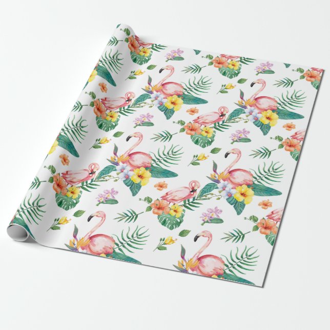 Tropical Wrapping Paper (Unrolled)