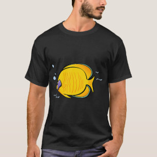 Tropical Yellow Butterfly Fish T-Shirt