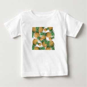 Tropical Yummy Pineapple Pattern Baby T-Shirt