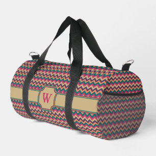 Tropical Zigzag Duffle Bag