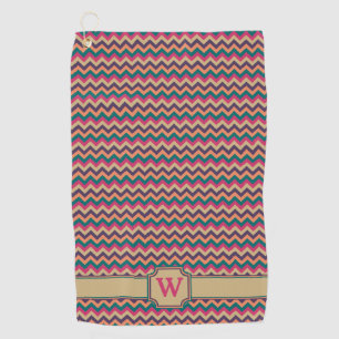Tropical Zigzag Golf Towel
