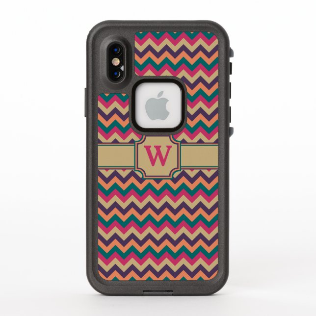 Tropical Zigzag Lifeproof Case (Back)
