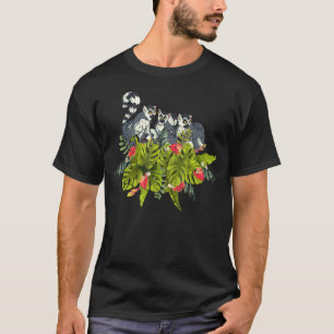 Tropical Zoo Animal Sifakas Madagascar Monkey Lemu T-Shirt