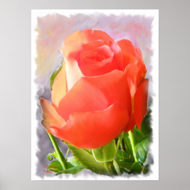 Tropicana Rose -Painting Poster (Front)