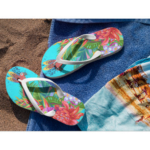 TropiColor Fusion Macaw & Floral Serenade Jandals