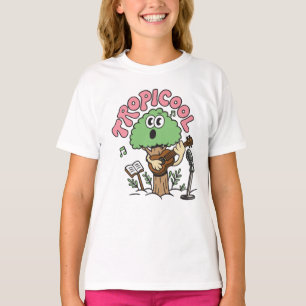 Tropicool Singing Tree Cartoon – Funny Tropical T-Shirt