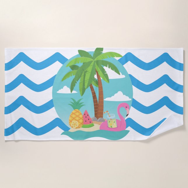 Tropics Beach Towel (Front)
