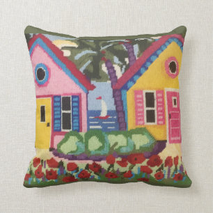 TROPICS CHARM INDOOR NEEDLEPOINT  CUSHION