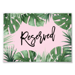 Tropics Reserved Print