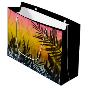 tropics, summer large gift bag