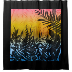 tropics, summer shower curtain