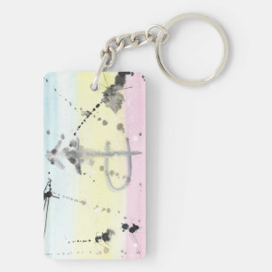 TROS Pansexual pride keychain