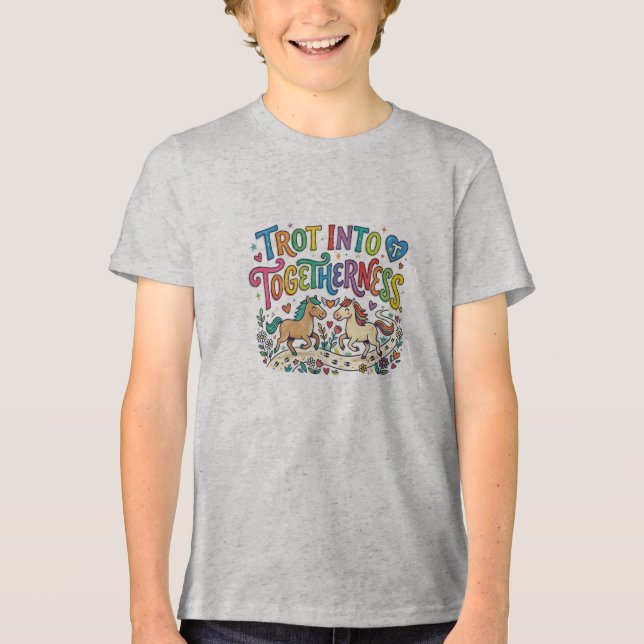 Trot into Togetherness Tri-Blend Shirt (Front)