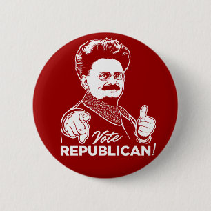 Trotsky Vote Republican Button