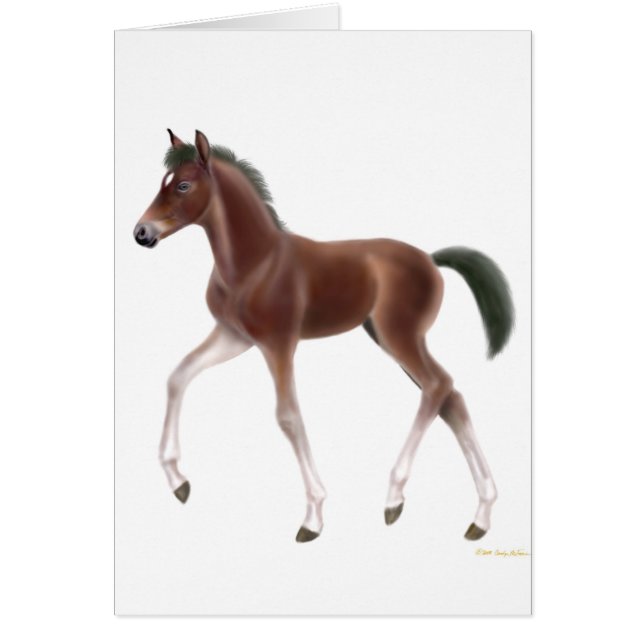 Trotting Foal Card (Front)