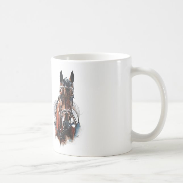 trotting horse art. Customise me. Coffee Mug (Right)