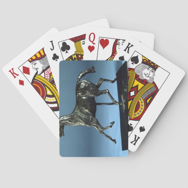 Trotting Horse (bronze) Playing Cards (Back)