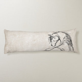 Trotting Horse Holiday Christmas Body Cushion