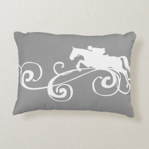 Trotting Horse Holiday Christmas Decorative Cushion