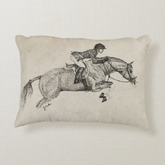 Trotting Horse Holiday Christmas Decorative Cushion