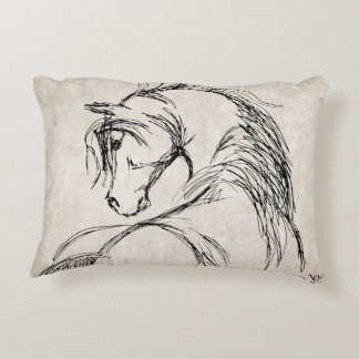 Trotting Horse Holiday Christmas Decorative Cushion
