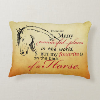 Trotting Horse Holiday Christmas Decorative Cushion