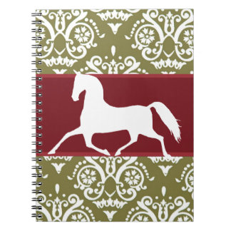 Trotting Horse Holiday Christmas Notebook