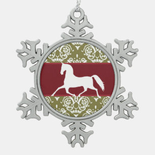 Trotting Horse Holiday Christmas Ornament